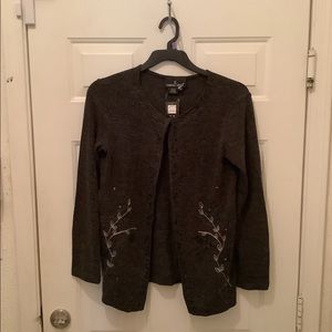 Ladies cardigan sweater by Carole little size med